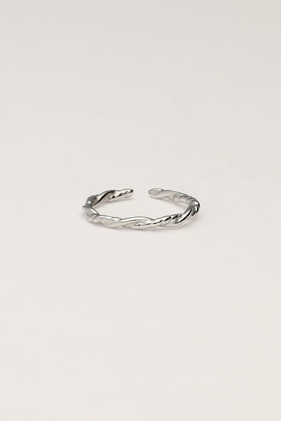 Vintage twisted ring - zilver
