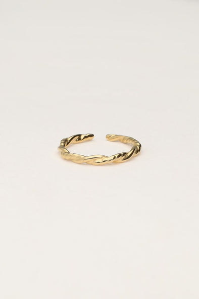 vintage twisted ring - Goud