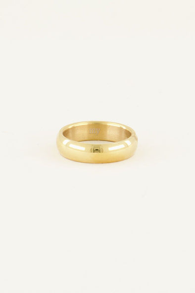 Smalle ring basic - Goud
