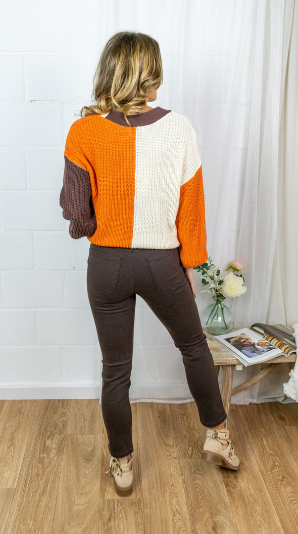 Zelina Jeans - Brown