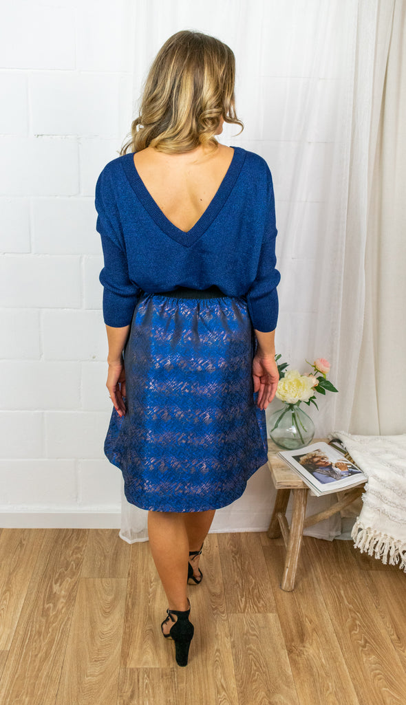Kila Shimmer Pullover - Blue