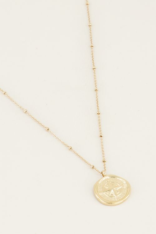 Ketting kompas - Goud