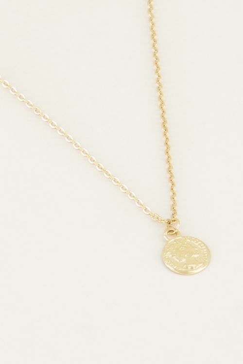 Ketting klein muntje - Goud